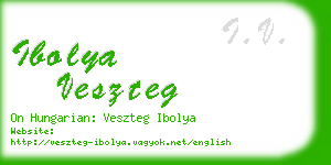 ibolya veszteg business card